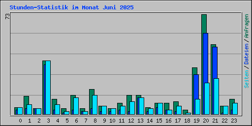 Stunden-Statistik im Monat Juni 2025