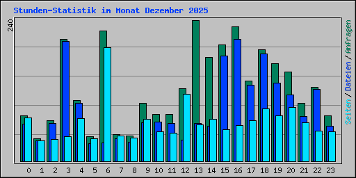 Stunden-Statistik im Monat Dezember 2025
