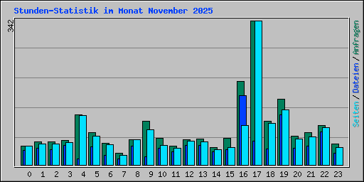Stunden-Statistik im Monat November 2025
