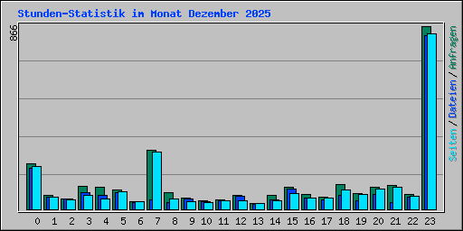 Stunden-Statistik im Monat Dezember 2025