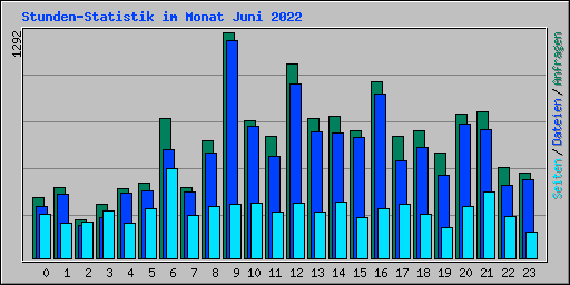 Stunden-Statistik im Monat Juni 2022