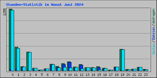 Stunden-Statistik im Monat Juni 2024