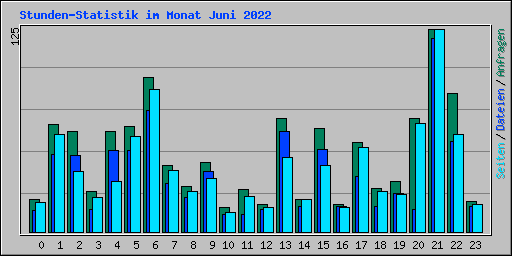 Stunden-Statistik im Monat Juni 2022