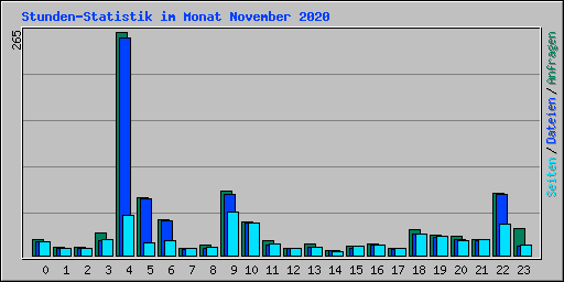 Stunden-Statistik im Monat November 2020