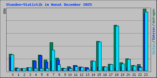Stunden-Statistik im Monat Dezember 2025
