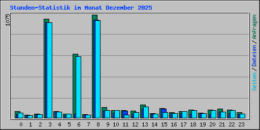 Stunden-Statistik im Monat Dezember 2025