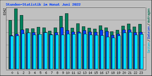 Stunden-Statistik im Monat Juni 2022