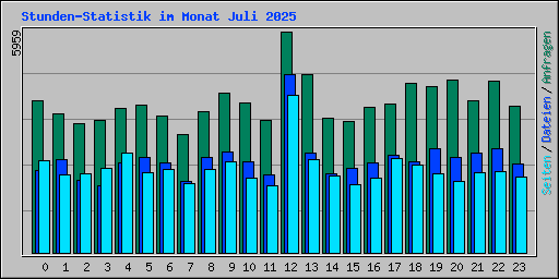 Stunden-Statistik im Monat Juli 2025