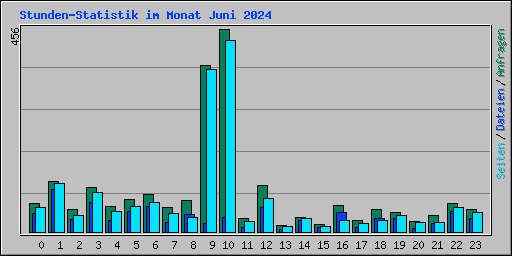 Stunden-Statistik im Monat Juni 2024